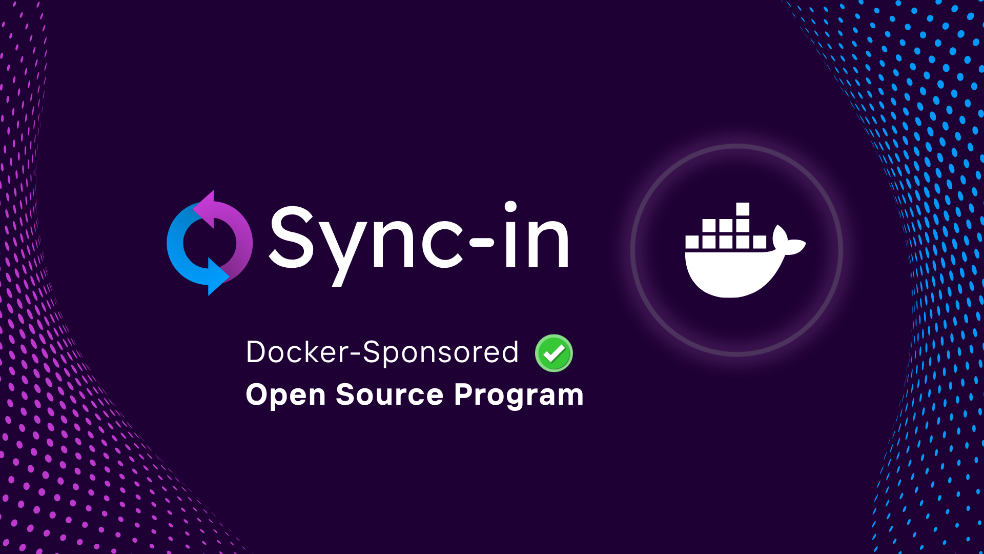 Docker Sponsored Open Source program support for Sync-in